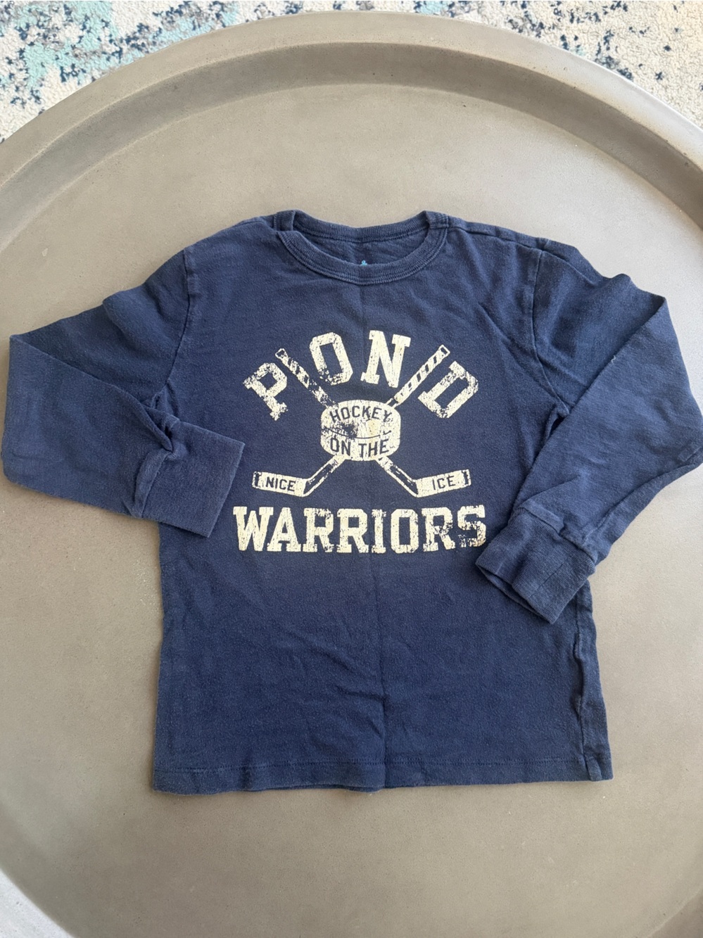 Crewcuts Navy Blue 'Pond Warriors' Long-Sleeve Tee